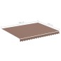 vidaXL Markisenbespannung Braun 3x2,5 m vidaXL Markisenbespannung Braun 3x2,5 m
