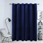 vidaXL Verdunkelungsvorhang mit Metallösen Smat Dunkelblau 290x245 cm vidaXL Verdunkelungsvorhang mit Metallösen Smat Dunkelblau 290x245 cm
