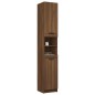 vidaXL Badschrank Braun Eichen-Optik 32x34x188,5 cm Holzwerkstoff vidaXL Badschrank Braun Eichen-Optik 32x34x188,5 cm Holzwerkstoff