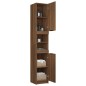 vidaXL Badschrank Braun Eichen-Optik 32x34x188,5 cm Holzwerkstoff vidaXL Badschrank Braun Eichen-Optik 32x34x188,5 cm Holzwerkstoff
