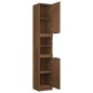 vidaXL Badschrank Braun Eichen-Optik 32x34x188,5 cm Holzwerkstoff vidaXL Badschrank Braun Eichen-Optik 32x34x188,5 cm Holzwerkstoff