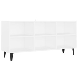 vidaXL TV-Schrank mit Metallbeinen Weiß 103,5x30x50 cm