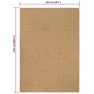 vidaXL Teppich Rechteckig Natur 160x230 cm Jute vidaXL Teppich Rechteckig Natur 160x230 cm Jute