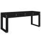vidaXL Gartenbank Schwarz 110x38x45 cm Massivholz Kiefer vidaXL Gartenbank Schwarz 110x38x45 cm Massivholz Kiefer