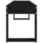 vidaXL Gartenbank Schwarz 110x38x45 cm Massivholz Kiefer vidaXL Gartenbank Schwarz 110x38x45 cm Massivholz Kiefer