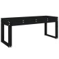 vidaXL Gartenbank Schwarz 110x38x45 cm Massivholz Kiefer vidaXL Gartenbank Schwarz 110x38x45 cm Massivholz Kiefer