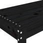 vidaXL Gartenbank Schwarz 110x38x45 cm Massivholz Kiefer vidaXL Gartenbank Schwarz 110x38x45 cm Massivholz Kiefer