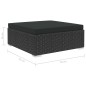 6-tlg. Garten-Lounge-Set Schwarz mit Auflagen Poly Rattan 6-tlg. Garten-Lounge-Set Schwarz mit Auflagen Poly Rattan