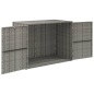 vidaXL Gartenschrank Grau 100x55,5x80 cm Poly Rattan vidaXL Gartenschrank Grau 100x55,5x80 cm Poly Rattan