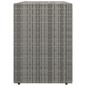 vidaXL Gartenschrank Grau 100x55,5x80 cm Poly Rattan vidaXL Gartenschrank Grau 100x55,5x80 cm Poly Rattan