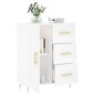 vidaXL Sideboard Weiß 69,5x34x90 cm Holzwerkstoff vidaXL Sideboard Weiß 69,5x34x90 cm Holzwerkstoff
