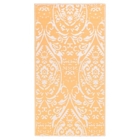vidaXL Outdoor-Teppich Orange und Weiß 120x180 cm PP