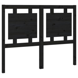 vidaXL Kopfteil Schwarz 125,5x4x100 cm Massivholz Kiefer