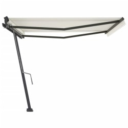 vidaXL Standmarkise Manuell Einziehbar 400x300 cm Creme