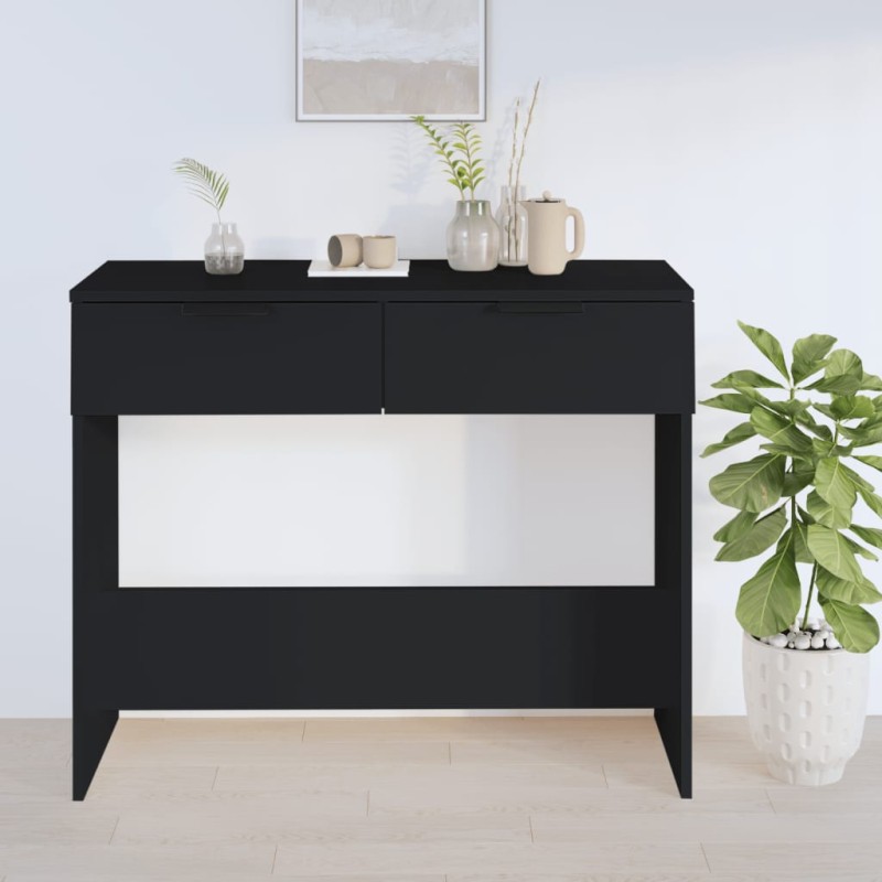 vidaXL Konsolentisch Schwarz 90x36x75 cm Holzwerkstoff vidaXL Konsolentisch Schwarz 90x36x75 cm Holzwerkstoff