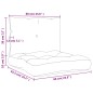 vidaXL Palettenkissen 2-tlg. Anthrazit Stoff vidaXL Palettenkissen 2-tlg. Anthrazit Stoff