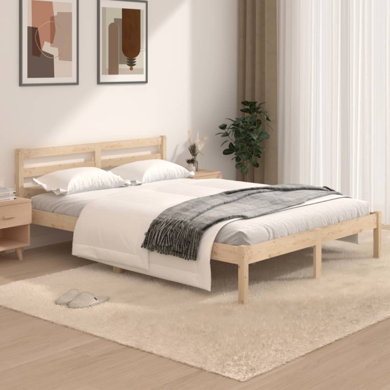 vidaXL Massivholzbett Kiefer 120x190 cm vidaXL Massivholzbett Kiefer 120x190 cm