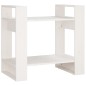 vidaXL Bücherregal/Raumteiler Weiß 60x35x57 cm Massivholz Kiefer vidaXL Bücherregal/Raumteiler Weiß 60x35x57 cm Massivholz Kiefer