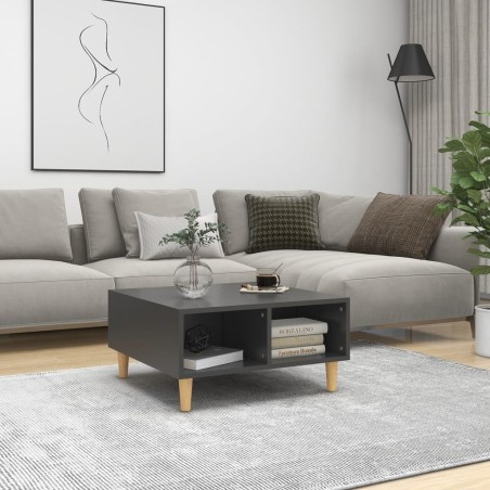 vidaXL Couchtisch Grau 60x60x30 cm Holzwerkstoff