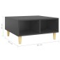 vidaXL Couchtisch Grau 60x60x30 cm Holzwerkstoff vidaXL Couchtisch Grau 60x60x30 cm Holzwerkstoff