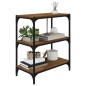vidaXL Bücherregal Braun Eichen-Optik 60x33x70,5cm Holzwerkstoff Stahl vidaXL Bücherregal Braun Eichen-Optik 60x33x70,5cm Holzwerkstoff Stahl