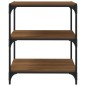 vidaXL Bücherregal Braun Eichen-Optik 60x33x70,5cm Holzwerkstoff Stahl vidaXL Bücherregal Braun Eichen-Optik 60x33x70,5cm Holzwerkstoff Stahl
