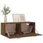 vidaXL Wandschrank Räuchereiche 100x36,5x35 cm Holzwerkstoff vidaXL Wandschrank Räuchereiche 100x36,5x35 cm Holzwerkstoff