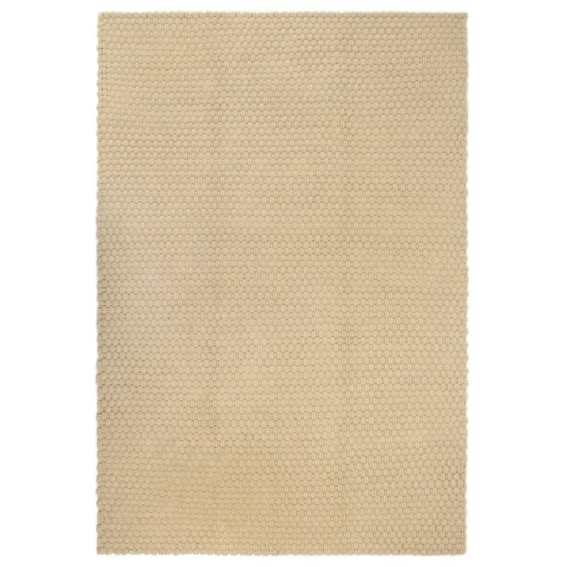 vidaXL Teppich Rechteckig Natur 160x230 cm Baumwolle vidaXL Teppich Rechteckig Natur 160x230 cm Baumwolle