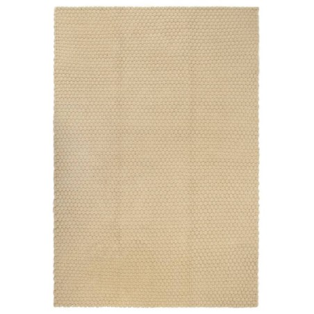 vidaXL Teppich Rechteckig Natur 160x230 cm Baumwolle