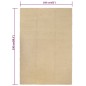 vidaXL Teppich Rechteckig Natur 160x230 cm Baumwolle vidaXL Teppich Rechteckig Natur 160x230 cm Baumwolle