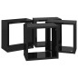 vidaXL Würfelregale 4 Stk. Hochglanz-Schwarz 26x15x26 cm vidaXL Würfelregale 4 Stk. Hochglanz-Schwarz 26x15x26 cm