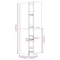 vidaXL Apothekerschrank Grau Sonoma 30x42,5x150 cm Holzwerkstoff