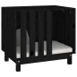 vidaXL Hundehütte Schwarz 70x50x62 cm Massivholz Kiefer vidaXL Hundehütte Schwarz 70x50x62 cm Massivholz Kiefer