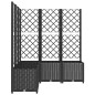 vidaXL Pflanzkübel mit Spalier Schwarz 120x120x136 cm PP vidaXL Pflanzkübel mit Spalier Schwarz 120x120x136 cm PP
