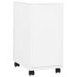vidaXL Aktenschrank mit Rollen Weiß 30x45x59 cm Stahl vidaXL Aktenschrank mit Rollen Weiß 30x45x59 cm Stahl