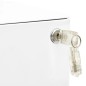 vidaXL Aktenschrank mit Rollen Weiß 30x45x59 cm Stahl vidaXL Aktenschrank mit Rollen Weiß 30x45x59 cm Stahl