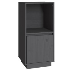 vidaXL Sideboard Grau 38x35x80 cm Massivholz Kiefer