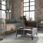 vidaXL Couchtisch Betongrau 60x60x30 cm Holzwerkstoff vidaXL Couchtisch Betongrau 60x60x30 cm Holzwerkstoff