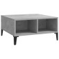 vidaXL Couchtisch Betongrau 60x60x30 cm Holzwerkstoff vidaXL Couchtisch Betongrau 60x60x30 cm Holzwerkstoff