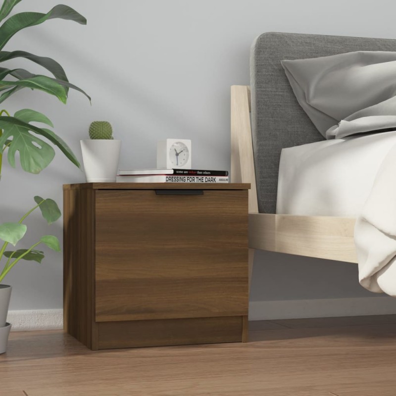vidaXL Nachttisch Braun Eiche 40x39x40 cm vidaXL Nachttisch Braun Eiche 40x39x40 cm