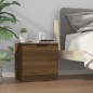 vidaXL Nachttisch Braun Eiche 40x39x40 cm vidaXL Nachttisch Braun Eiche 40x39x40 cm