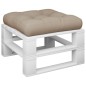 Palettenkissen Taupe 60x61,5x10 cm Stoff Palettenkissen Taupe 60x61,5x10 cm Stoff