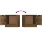 vidaXL Nachttisch Braun Eiche 40x39x40 cm vidaXL Nachttisch Braun Eiche 40x39x40 cm