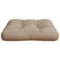 Palettenkissen Taupe 60x61,5x10 cm Stoff Palettenkissen Taupe 60x61,5x10 cm Stoff