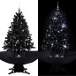 vidaXL Schneiender Weihnachtsbaum mit Schirmfuß Schwarz 140 cm PVC vidaXL Schneiender Weihnachtsbaum mit Schirmfuß Schwarz 140 cm PVC