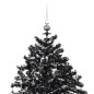 vidaXL Schneiender Weihnachtsbaum mit Schirmfuß Schwarz 140 cm PVC vidaXL Schneiender Weihnachtsbaum mit Schirmfuß Schwarz 140 cm PVC