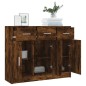 vidaXL Sideboard Räuchereiche 91x28x75 cm Holzwerkstoff vidaXL Sideboard Räuchereiche 91x28x75 cm Holzwerkstoff