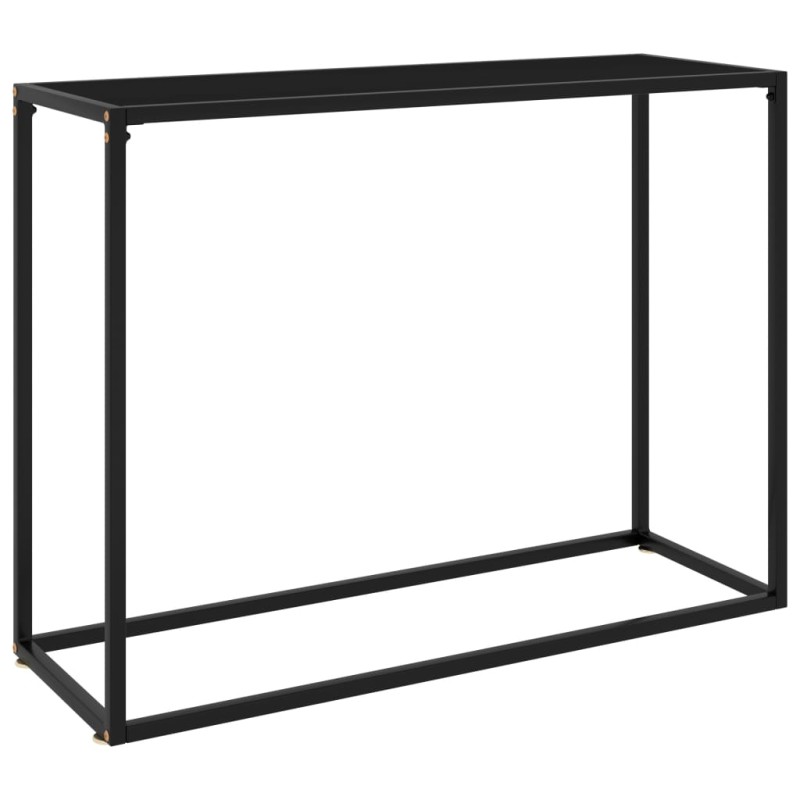 vidaXL Konsolentisch Schwarz 100x35x75 cm Hartglas vidaXL Konsolentisch Schwarz 100x35x75 cm Hartglas