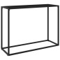 vidaXL Konsolentisch Schwarz 100x35x75 cm Hartglas vidaXL Konsolentisch Schwarz 100x35x75 cm Hartglas