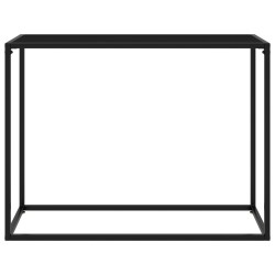 vidaXL Konsolentisch Schwarz 100x35x75 cm Hartglas